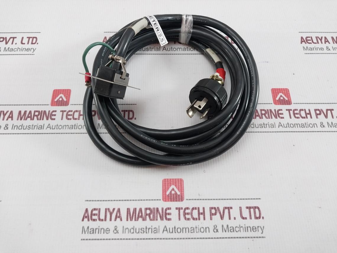 Shinagawa Ll24400 Power Cable/Connector Assembly Meter 2.5