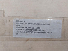 Shinkawa Vl-202a08l-1058 Sensor W/ 8.5m Turbine Vibration Indicator
