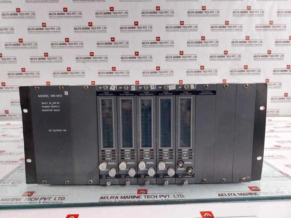 Shinkawa Vm-5H3 Power Supply Monitor Rack 1596-001-p002B