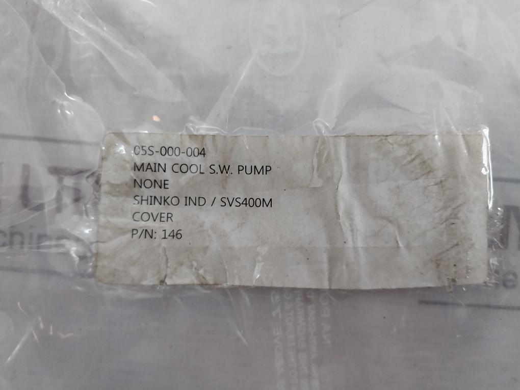 Shinko 146 Mechanical Seal Cover Svs400M 05S-000-004
