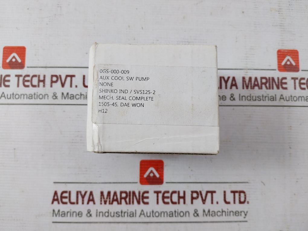 Shinko 1505-45 Complete Mechanical Seal Set For Aux Cool Sw Pump Svs125-2 H12