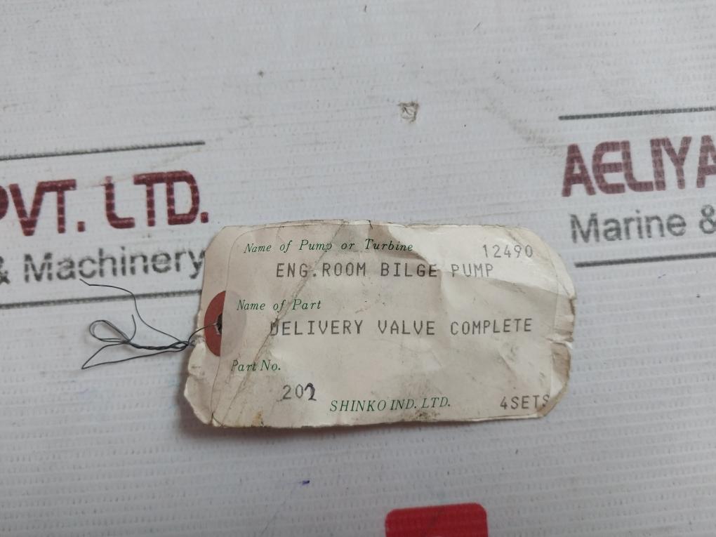 Shinko 202 Delivery Valve Complete Set 204+205+206+207, 614-110.003