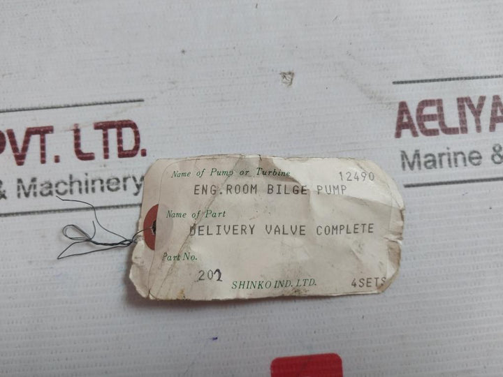 Shinko 202 Delivery Valve Complete Set 204+205+206+207, 614-110.003