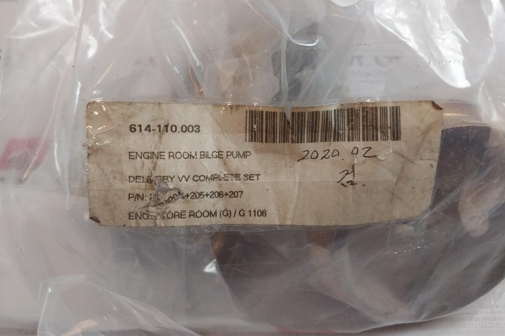 Shinko 202 Delivery Valve Complete Set 204+205+206+207, 614-110.003