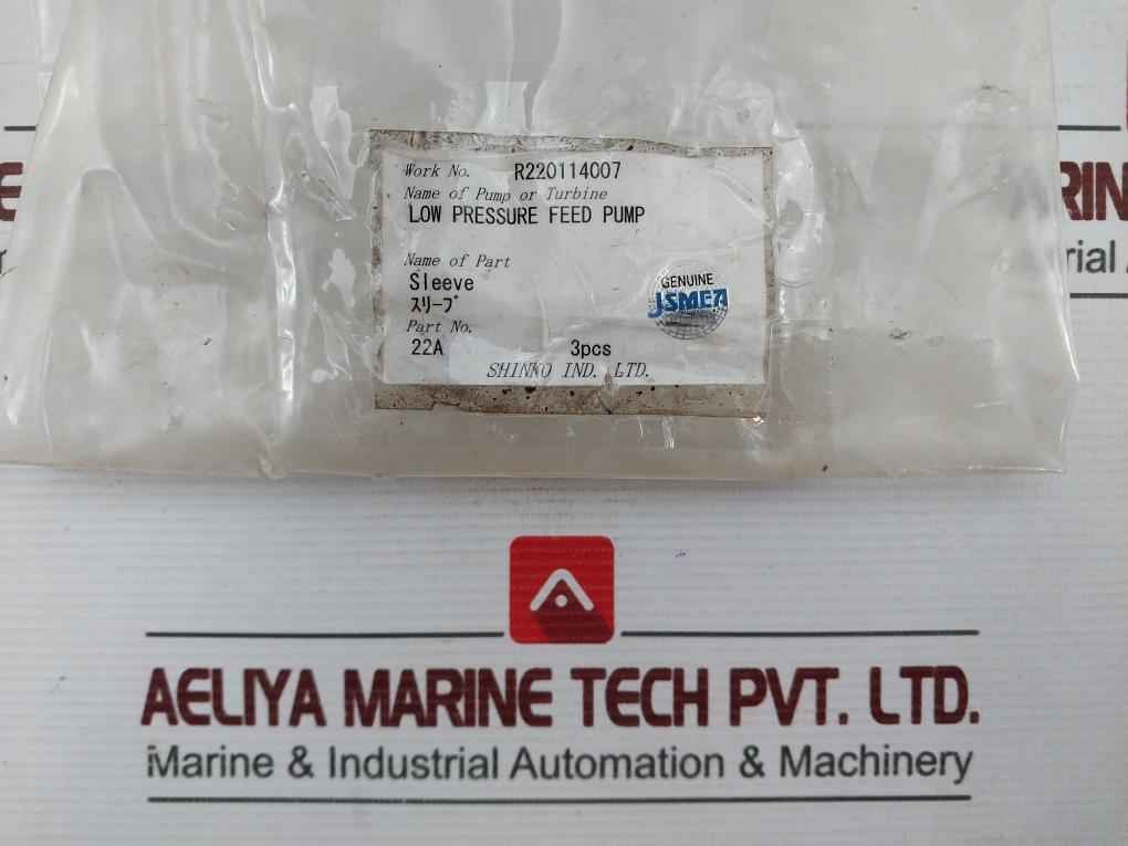 Shinko 22A Low Pressure Feed Pump