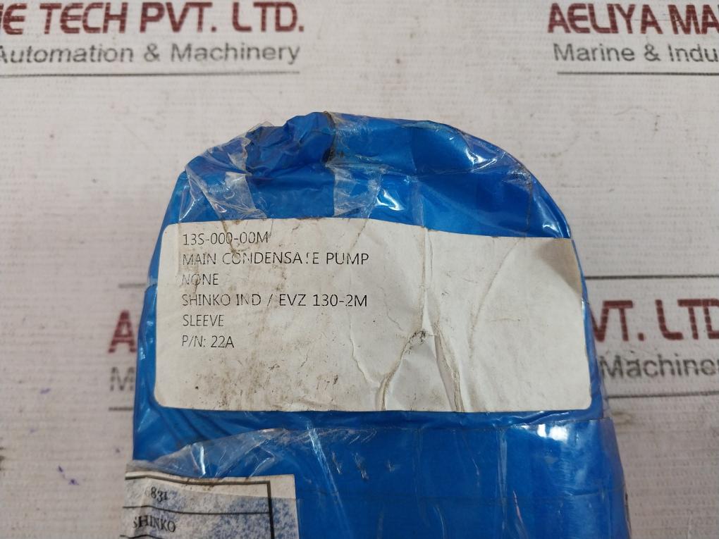 Shinko 22A Main Condensate Pump 13S-000-00M Evz 130-2M