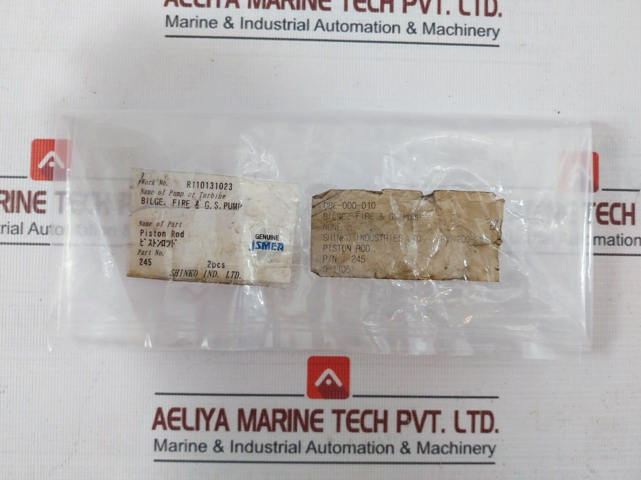 Shinko 245 Piston Rod For Bilge Fire & Gs Pump Rvi 200-2Ms 08E-000-010