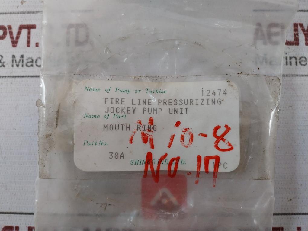 Shinko 38A Mouth Ring 611-530.006, Ma6-80 Ri