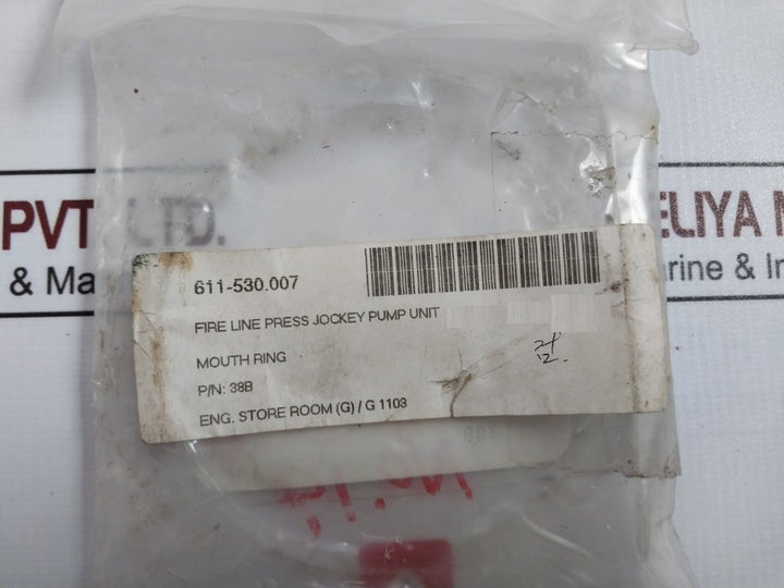 Shinko 38B Mouth Ring For Fire Line Pressurizing Jockey Pump Unit