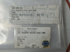 Shinko 60 Packing For Ext.Desuper Heater Feed Pump 0K6-000-001 Shq 50M