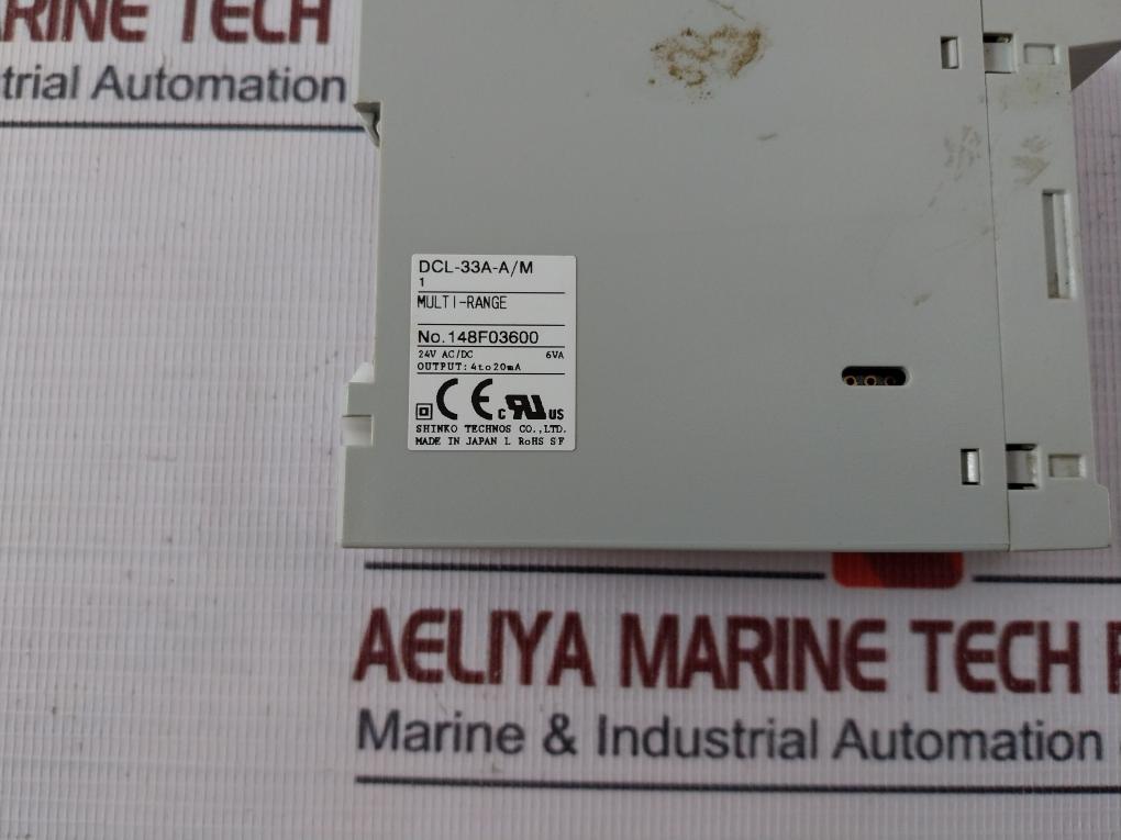 SHINKO DCL-33A-A/M Din Rail Mounted Indicating Controller 24V AC/DC - Aeliya Marine Tech