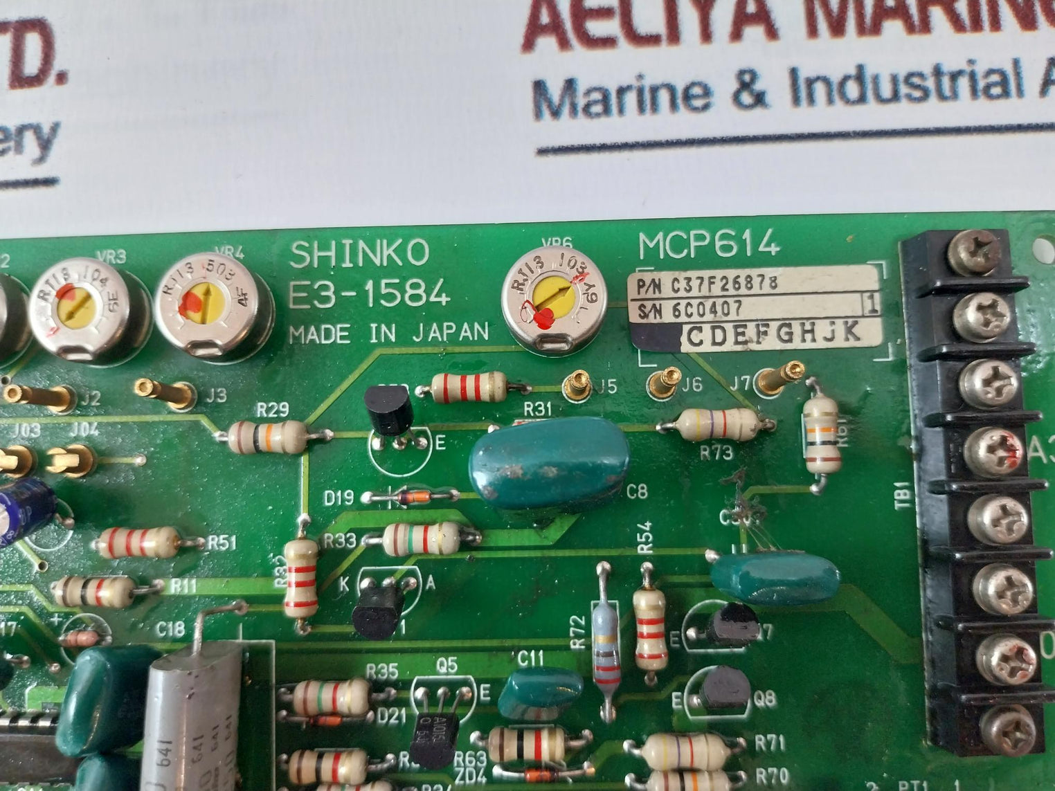 Shinko E3-1584 Circuit Board C37f2687s