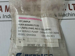 Shinko Impeller Key C-101100M1