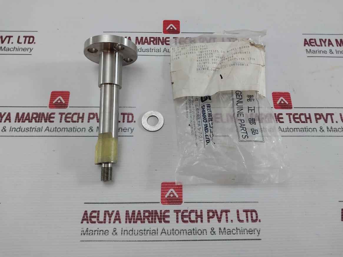 Shinko Impeller Shaft For Feed Pump C-106700M1A