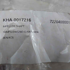 Shinko Impeller Shaft For Feed Pump C-106700M1A
