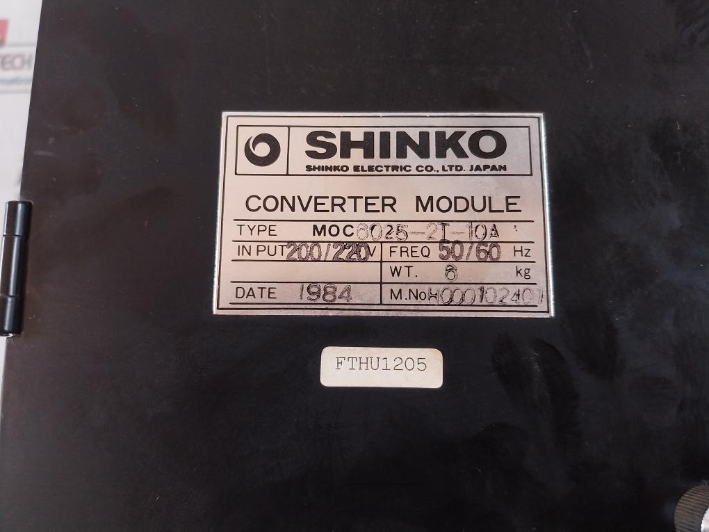 Shinko Moc6025-2I-10A Converter Module 50/60Hz