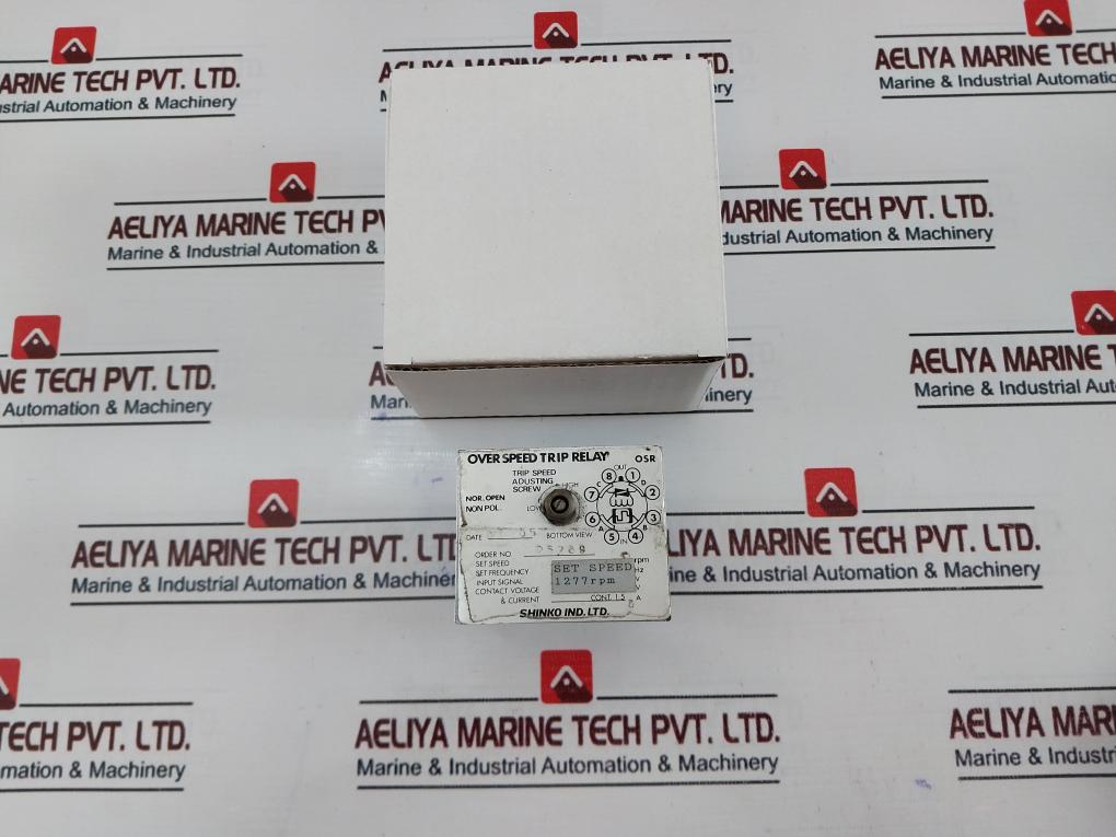 Shinko Osr Over Speed Trip Relay 25269