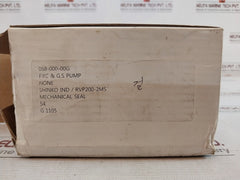 Shinko Rvp200-2Ms Mechanical Seal Set 068-000-00G G 1105