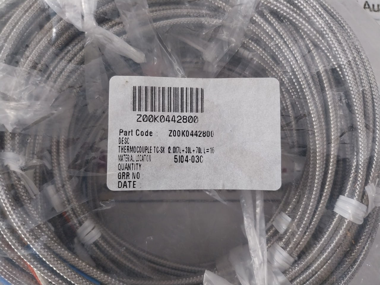 Shinko Sus316 Thermocouple Element Z00K0442800 K 1.68M
