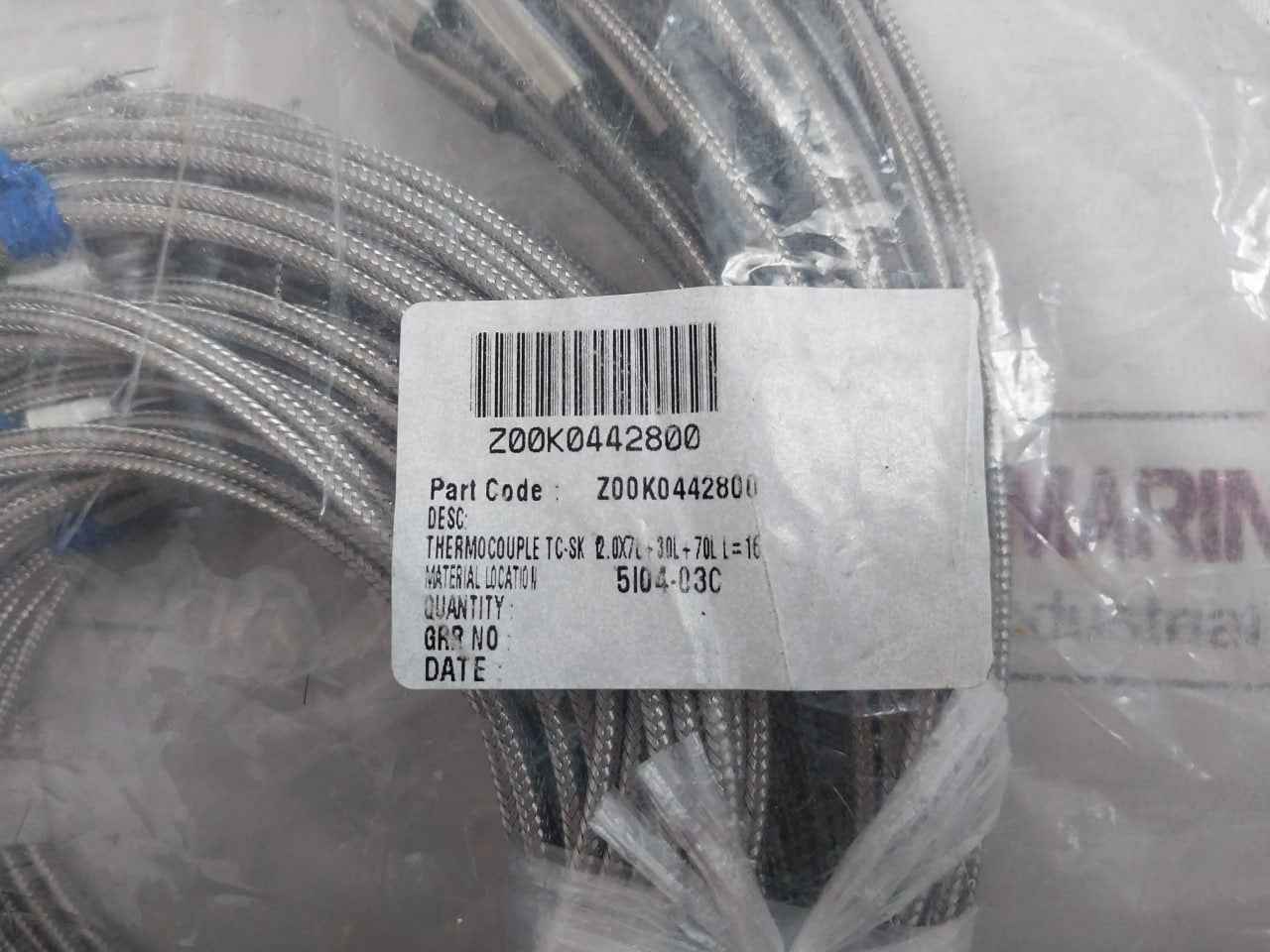 Shinko Sus316 Thermocouple Sk Class2 Element K 1.68M