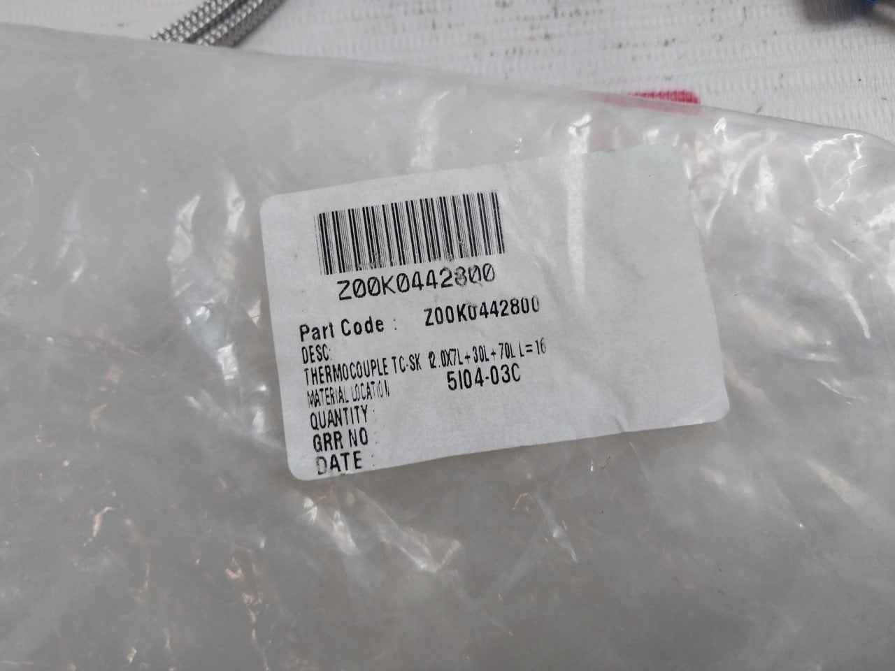 Shinko Sus316 Thermocouple Sk Class 2 Element K 1.68M