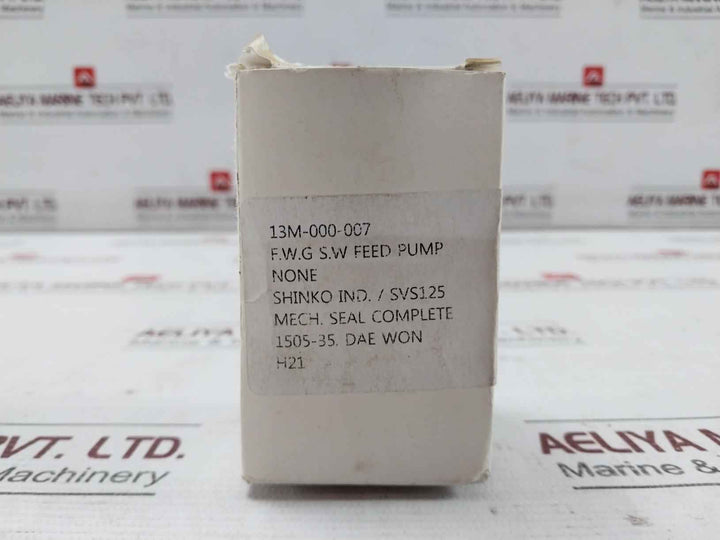 Shinko Svs125 Complete Mechanical Seal Set For F.W.G S.W Feed Pump Di201016006A