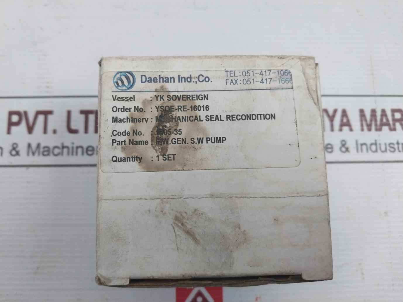 Shinko Svs125 Mechanical Seal Set 13M-000-007