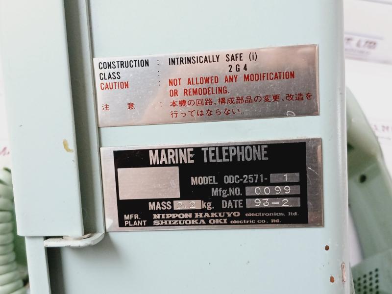 Shizuoka Oki Odc-2571-1 Marine Telephone