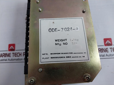 Shizuoka Oki Ode-7024-3 Audio Signal Timer Unit 1 To 12 114 1-s Ac220v