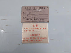 Shonan Kosakusho 115V 50Hz Control Panel For Smoke Indicator System Sse-9P1Wf