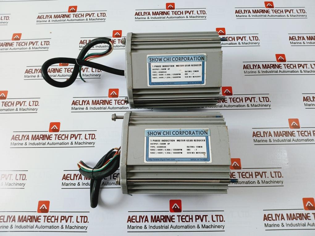 Show Chi A500S44 3-phase Induction Motor Gear Reducer 500W 440V