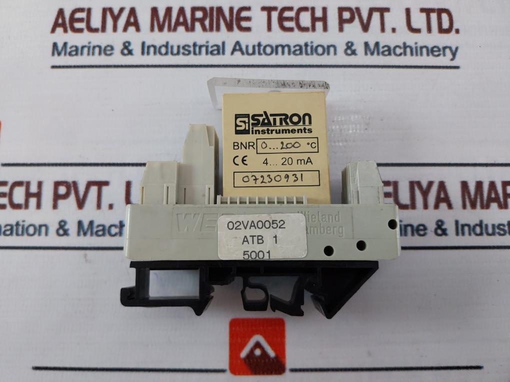 Si Satron Instruments Bnr 0…200°C Converter With Eeb 1002 Terminal Module