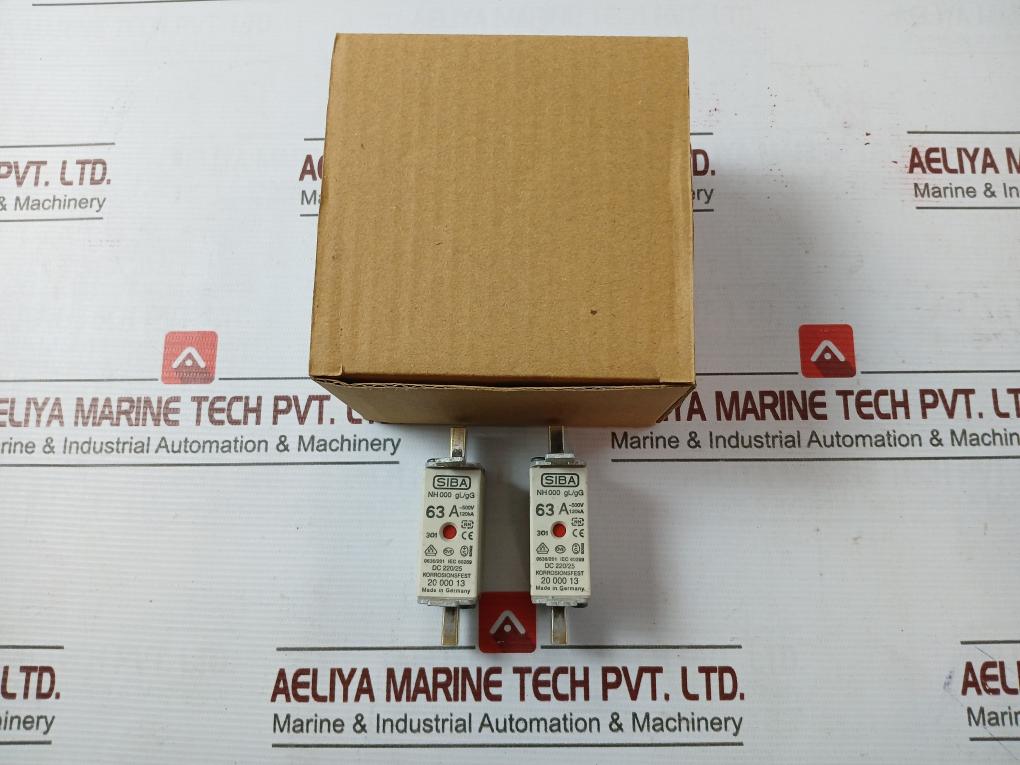 Siba Nh 000 Nh Fuse 63 Amp 500V 120Ka 20 000 13