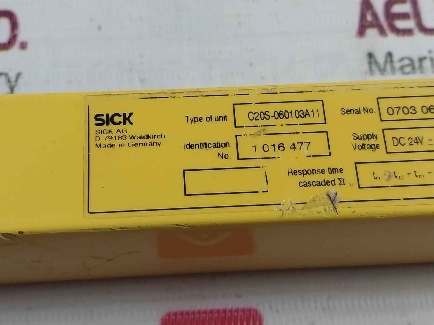 Sick C20S-060103A11 Standard Safety Light Curtains V2.6 600Mm Dc24V