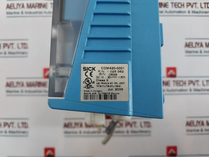 Sick Cdm420-0001 Connection Device Modular 1 025 362, Q090/0623, 6 010 819