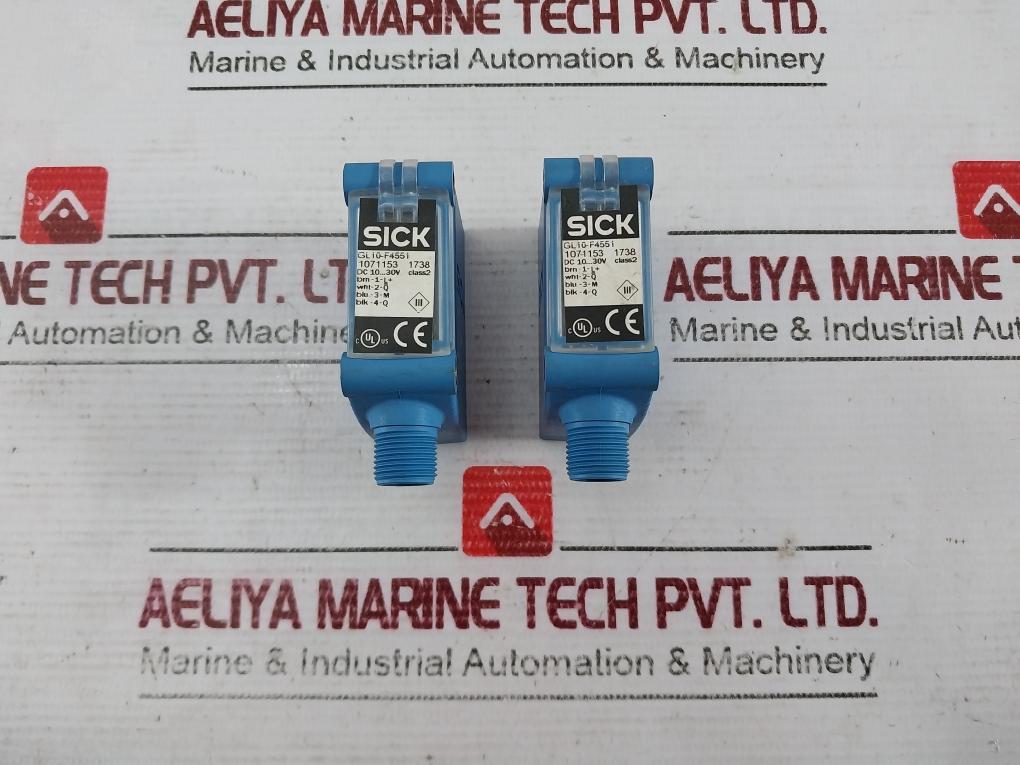 Sick Gl10-f4551 Photoelectric Sensor 1071153 Class 2 10-30V Dc