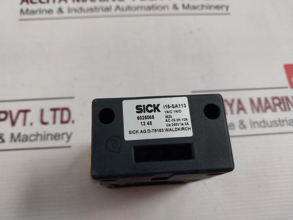 Sick I16-sa113 Safety Switch 6025065 Ie: 3A