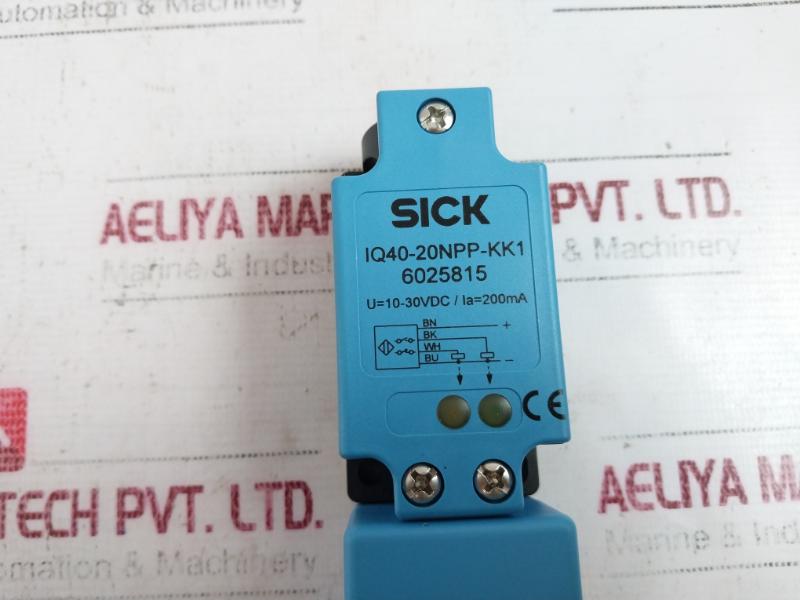 Sick Iq40-20Npp-kk1 Proximity Sensor 10-30Vdc 200Ma Output 6025815