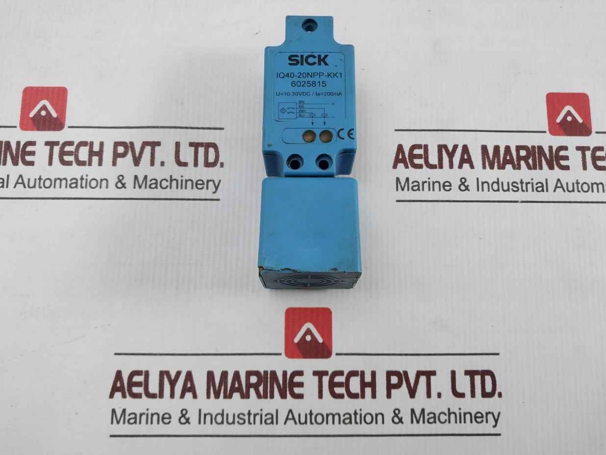 Sick Iq40-20Npp-kk1 Proximity Switch U=10-30Vdc / Ia=200Ma