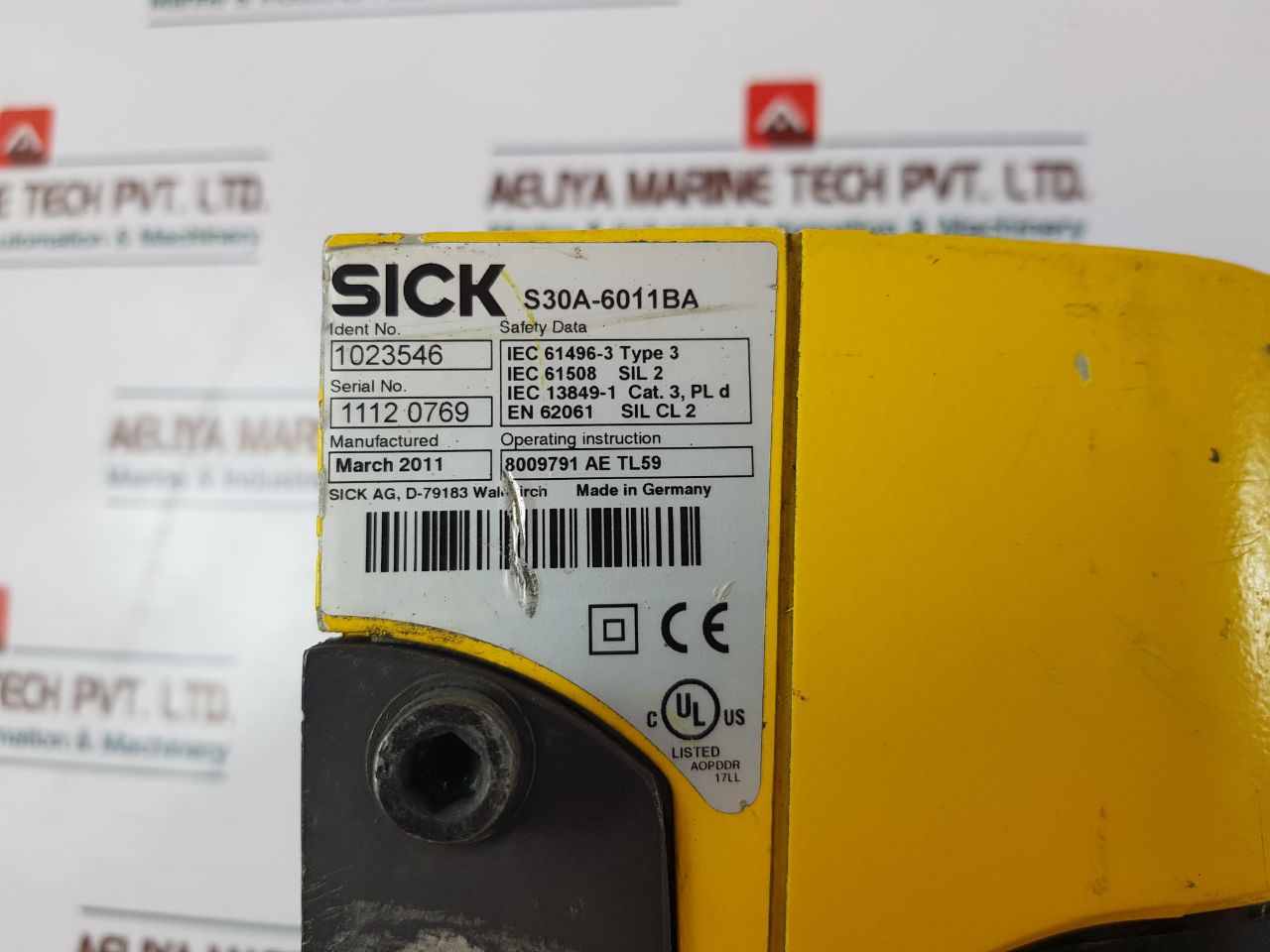 Sick S30A-6011Ba Safety Laser Scanner S30A-xxxxba