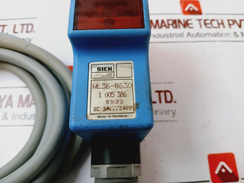 Sick Wl36R630 Retroreflective Photoelectric Sensor With 2 Meter Cable 500Va,250V