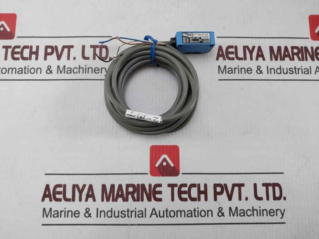 Sick Wt150-p132 Photoelectric Sensor Proximity Switch W/ Cable 2M L+ Dc10-30V