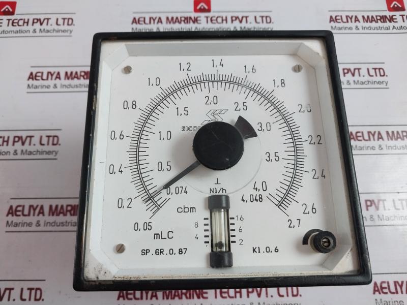 Sicom Stein Sohn Sp.Gr. 0,87 Analog Meter 0,074 To 4,048 Cbm