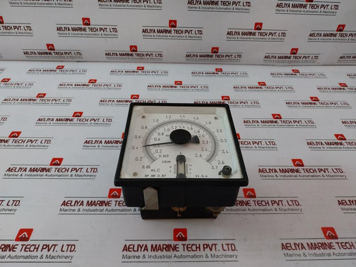 Sicom Stein Sohn Sp.Gr. 0,87 Analog Meter Kl. 0.6 0.05 To 2.7 Mlc