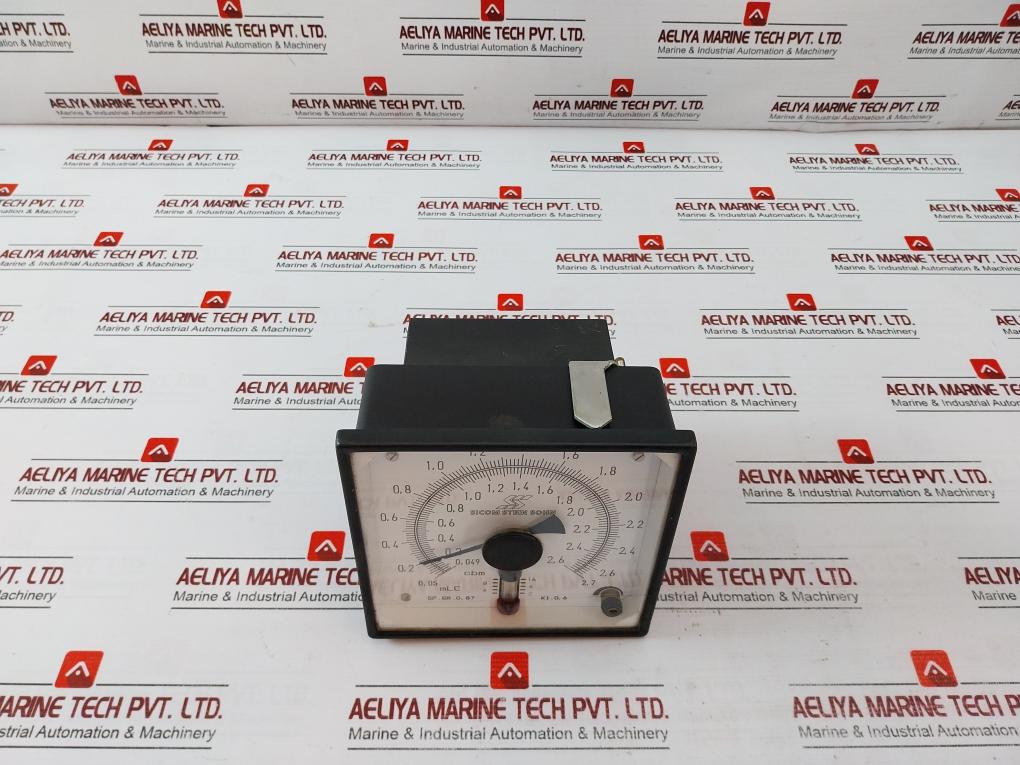 Sicom Stein Sohn Sp.Gr. 0,87 Analog Meter Kl. 0.6 0.05 To 2.7 Mlc