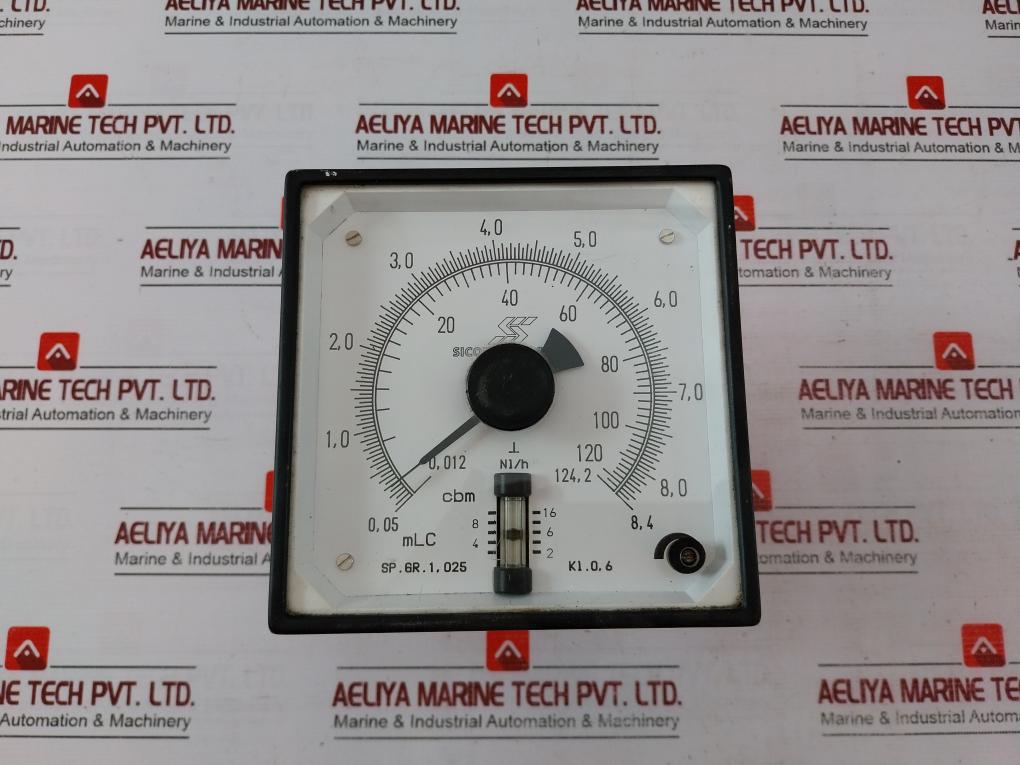 Sicom Stein Sohn Sp.Gr. 1.025 Analog Meter 0.012 To 124.2 Cbm