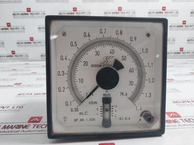 Sicom Stein Sohn Sp.Gr. 1,025 Analog Meter 2-16 Nl/H 1,94 To 79,6 Cbm