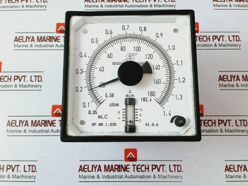 Sicom Stein Sohn Sp.Gr. 1,025 Analog Meter 5.58–182.4 Cbm 2–16 Nl/H
