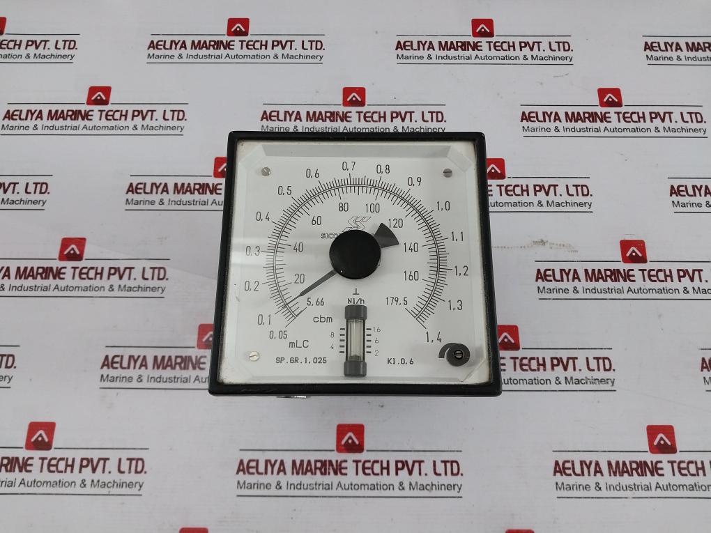 Sicom Stein Sohn Sp.Gr. 1,025 Analog Meter 5,66 To 179,5 Cbm Kl. 0,6