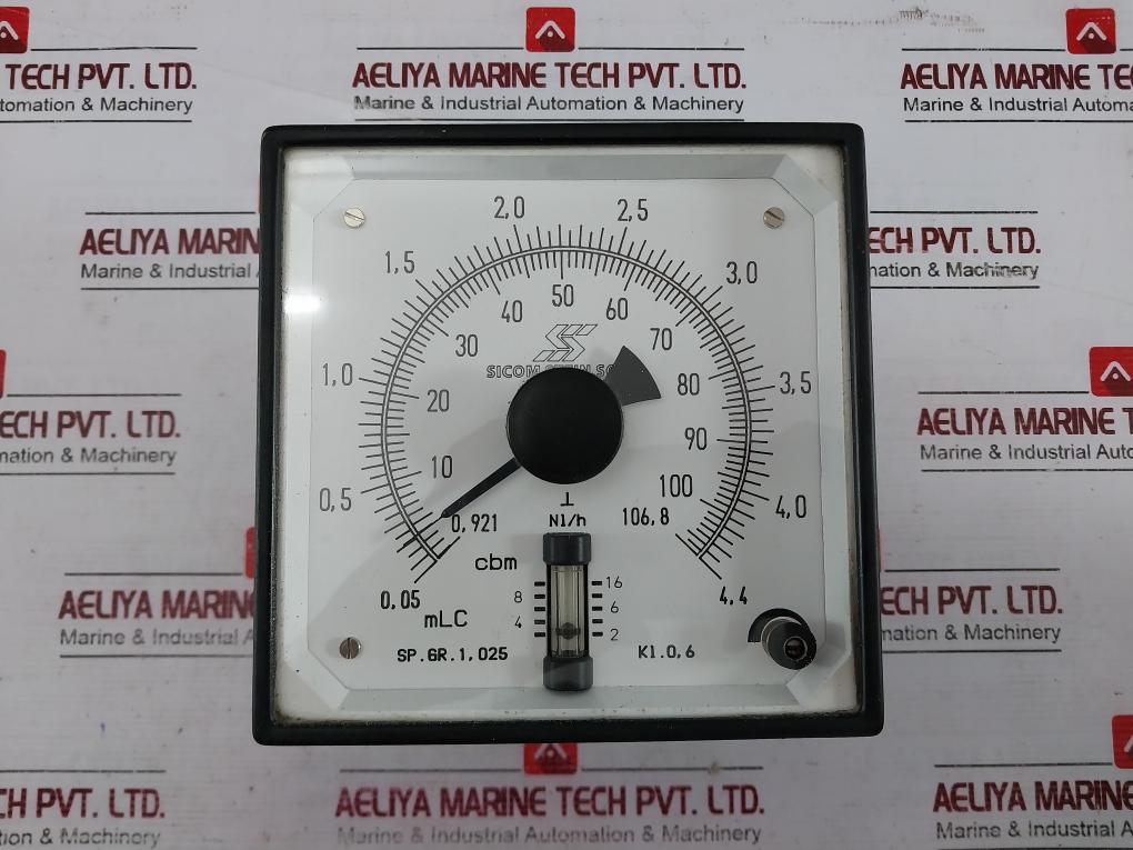 Sicom Stein Sohn Sp.Gr. 1,025 Level Gauge Analog Meter N1/H Kl 0,6 Sp Gr 1,025